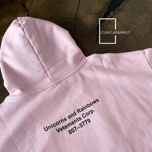 Vetements: XS Unicorn Edition Rainbow Anime Print Unisex Hoodie SS23